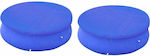 vidaXL Sun Protective Round Pool Cover Blue Diameter 450cm 2pcs
