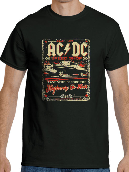 AC/DC Highway to Hell T-shirt σε Μαύρο χρώμα