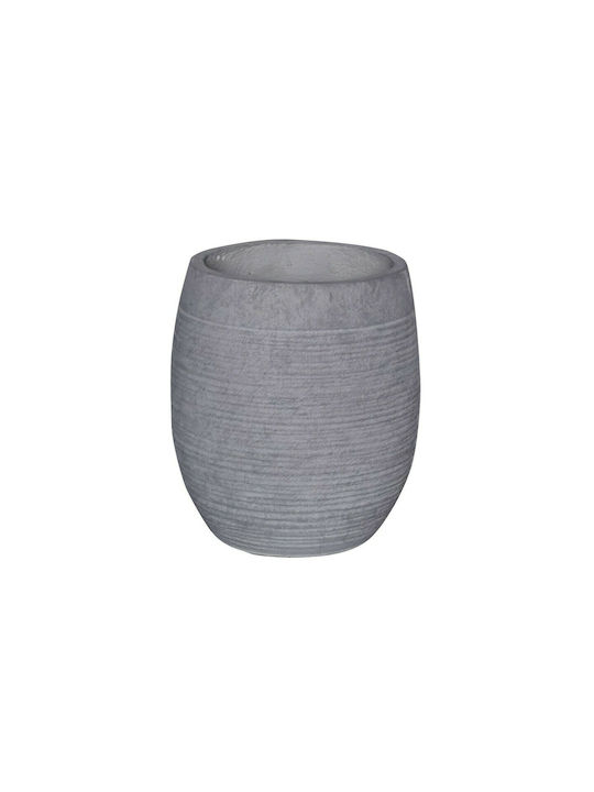 Woodwell Flower Pot-8 Γλάστρα Light Grey Wash 25x28cm