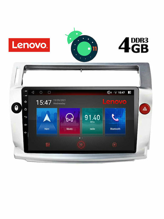 Lenovo Sistem Audio Auto pentru Citroen C4 / C3 Audi A5 2004-2011 (Bluetooth/USB/AUX/WiFi/GPS/Apple-Carplay/Partitură) cu Ecran Tactil 9" DIQ_SSX_9084