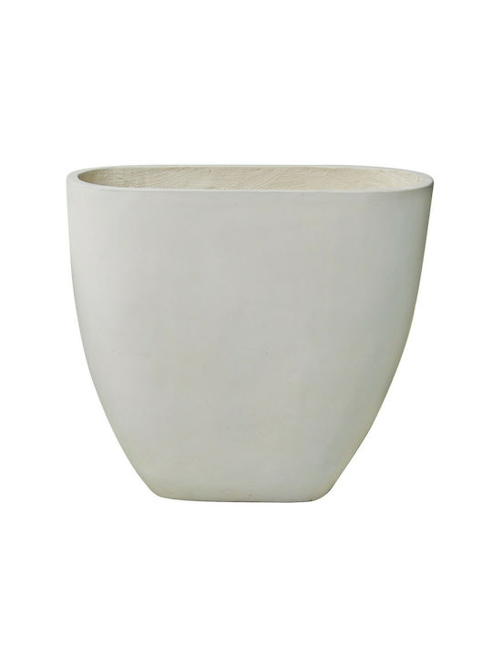 Woodwell Flower Pot 14 Γλάστρα Milk White 76x71cm