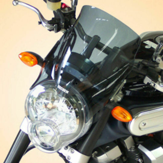 Bullster Windshield Motorcycle Windshield & Windscreen Tinted Visor for Yamaha MT-01 BY126HPFN