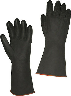 Safety Glofe Latex Black