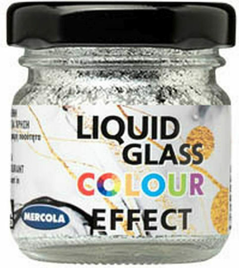 Mercola Liquid Glass Effect Craft Pigment Silver for Liquid Glass Ασημί Μεταλλικό 30ml