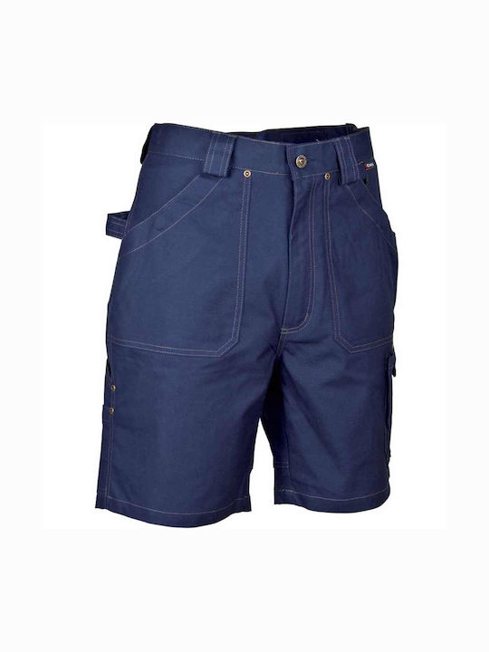 Cofra Saragossa Work Shorts Blue made of Cotton V057-0-01