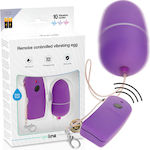 Vibrator Egg with Remote Control Remote Controlled Vibrating Egg 6cm Purple