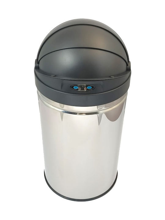Ecosales Bubble Dhole Waste Bin Made of Inox Silver 30L