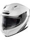 Nolan N60-6 Staple N-Com Metal White 43 Motorcycle Helmet Full Face ECE 22.06 with Sun Visor