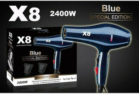 Sokany X8 Haartrockner mit Diffusor 2400W Blue