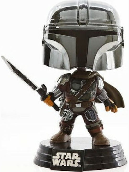Funko Pop! Filme: Star Wars: Der Mandalorianer - The Mandalorian with Darksaber 491 491 Wackelkopf & Leuchtet im Dunkeln Sonderausgabe