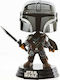Funko Pop! Filme: Star Wars: Der Mandalorianer - The Mandalorian with Darksaber 491 491 Wackelkopf & Leuchtet im Dunkeln Sonderausgabe