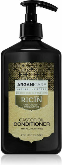 Arganicare Ricin Castor Oil Balsam Leave In Menținerea Culorii pentru Vopsit Păr 400ml