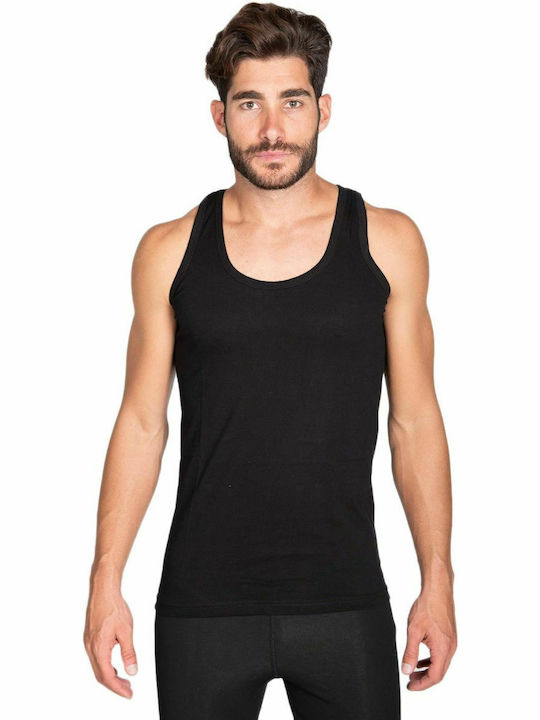 Men's Undershirt Sleeveless in Black Color