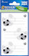 Exas Paper Notizbuch-Etiketten Soccer 6Stück