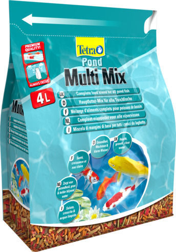 Tetra Pond Multi Mix Freshwater Fish Food Flakes 4000ml 760gr