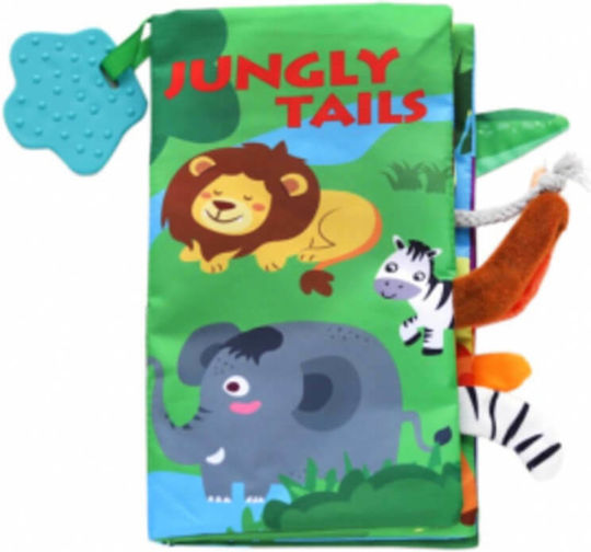 Kikka Boo Activity Book Educational Jungly Tails made of Fabric with Sounds for 3++ Months