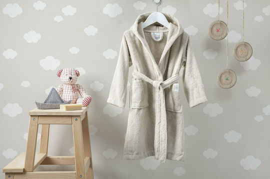 Aigaion Παιδικό Μπουρνούζι Nua Linen mit Kapuze