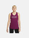 Nike Icon Clash Feminină Sportivă Din bumbac Bluză Fără mâneci Violet