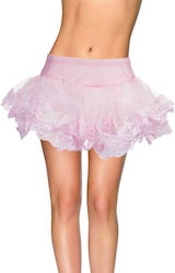 Leg Avenue Women’s Lace Trimmed Petticoat Pink
