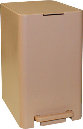 Viomes 85.186/4 Plastic Bathroom Basket Soft Close 10lt Beige