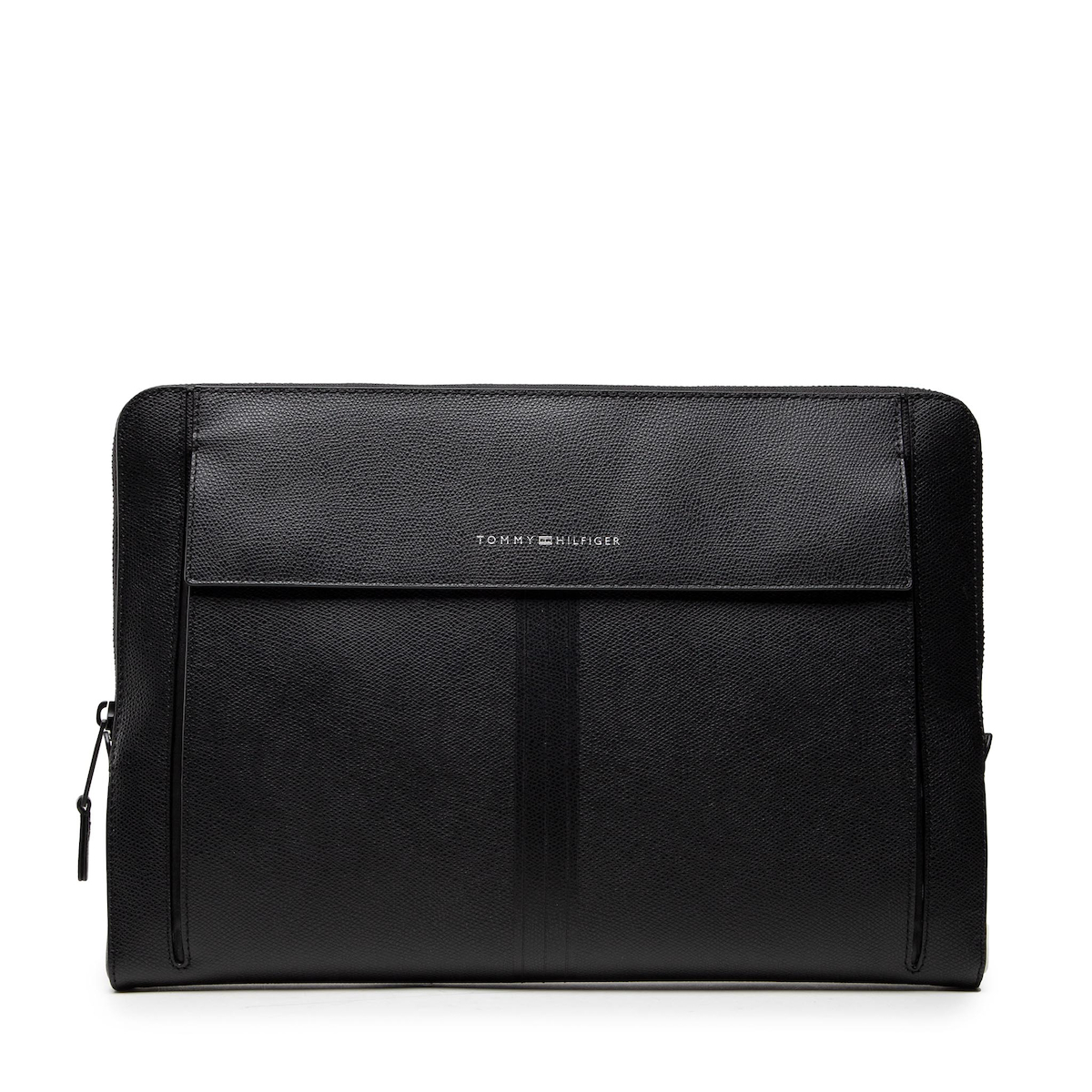 Tommy Hilfiger Business Leather Computer Sleeve 17" σε Μαύρο χρώμα