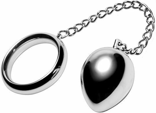 Dream Love Metal Hard Cock Ring 45mm & Chain Bead