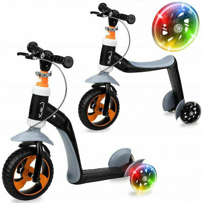 Momi Kids Scooter Ellios 2 In 1 3-Wheel Gray