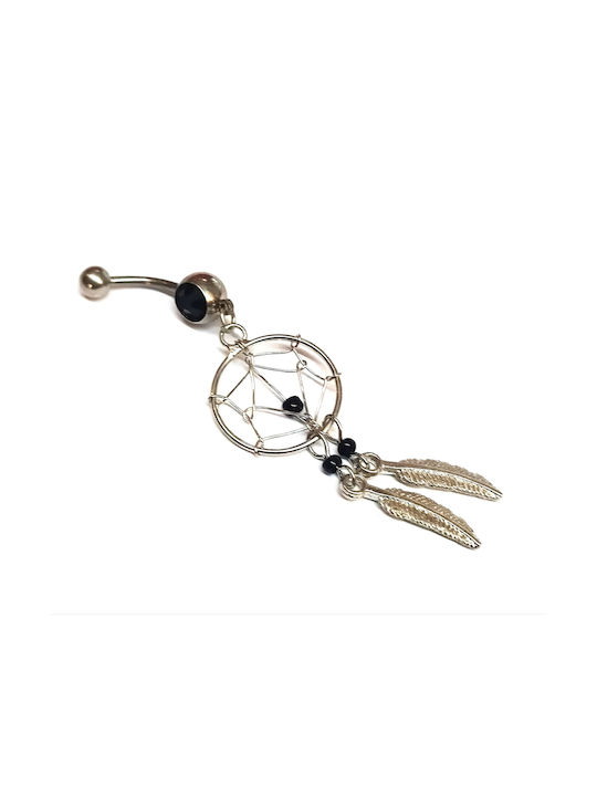 Belly button surgical steel dreamcatcher earring