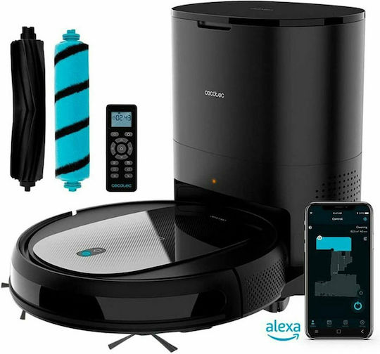 Cecotec Conga 2290 Ultra Home Roboter-Staubsauger mit Intelligenter Navigation und Saugkraft 2100Pa Schwarze