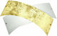 Ondaluce Pl.Flake/Md-Fo Ceiling Mount Light 48cm Gold with Socket E27