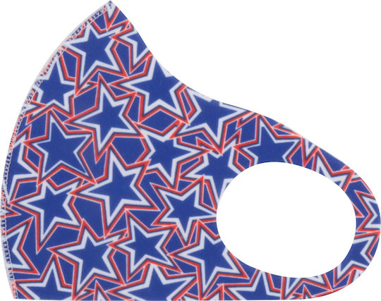 Gama Brands Cloth Face Mask Blue with Stars 11290035 1pcs