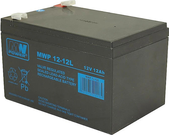 MW Power MWP 12-12L Baterie UPS cu Capacitate 12Ah și Tensiune 12V 1buc