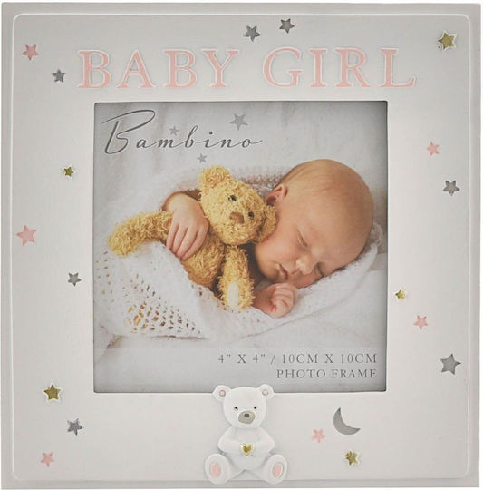 Bambino Mio It's A Girl Cadru de poze pentru copii Rama foto Lemn Alb