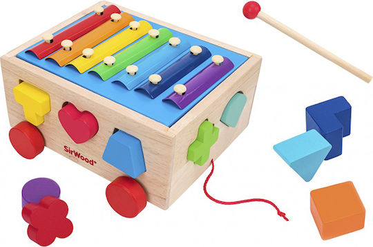 Globo Instrument Muzical Cutie cu Activități Multiple din Lemn cu Sunete pentru 12++ Luni