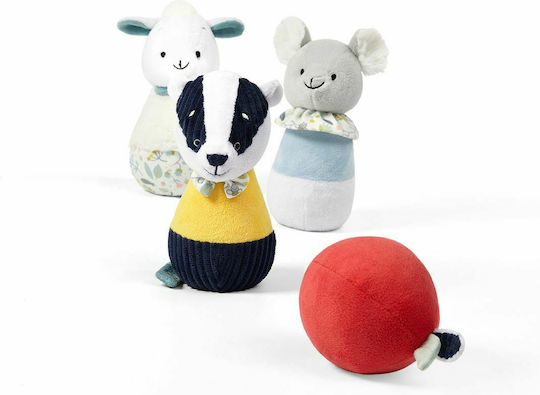 Babyono Bowling Badger Edmund Friends από Ύφασμα για 3+ Μηνών