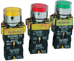 Elmark El2bw Индустриален Бутон Зелен 401371