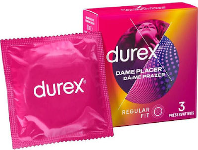 Durex Προφυλακτικά Music Give Me Pleasure με Ραβδώσεις 3τμχ