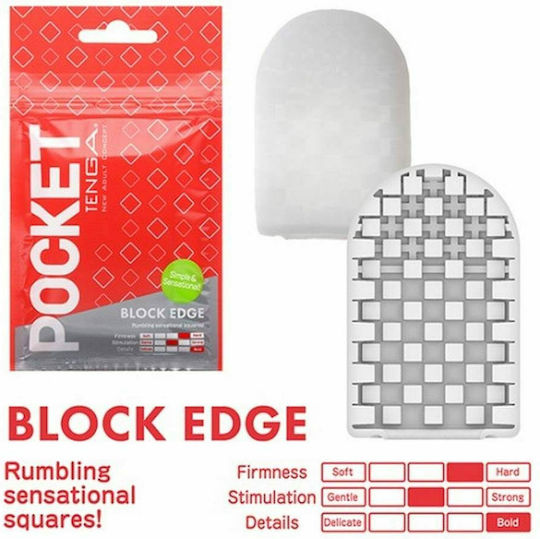 Tenga Pocket Stroker Masturbator Block Edge