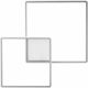 Ondaluce Pl.Dowel/Gr-Silver Modern Lamp Wall with Integrated LED and Warm White Light Silver 78x7x7cm