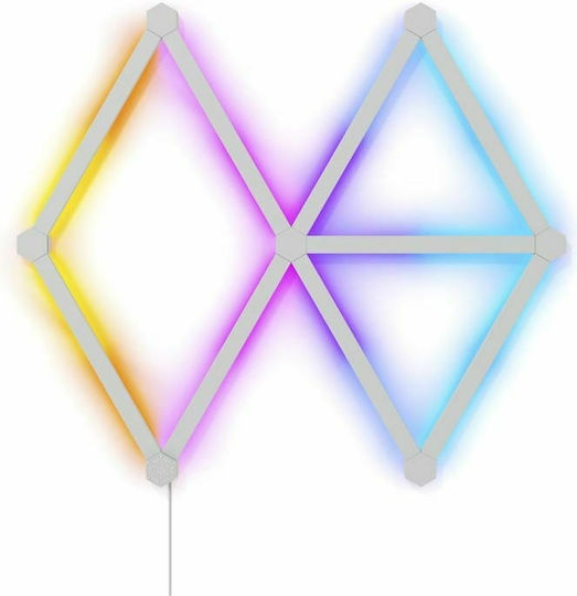 Nanoleaf Smart Neon Dekorative Tischlampen Lines Starter Kit LED RGB 9τμχ