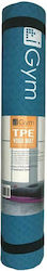 Igym FN-21477 Στρώμα Γυμναστικής Yoga Μπλε με Ιμάντα Μεταφοράς (173x61x0.5cm)