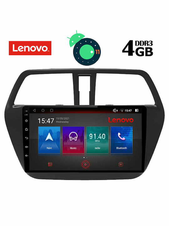 Lenovo Sistem Audio Auto pentru Suzuki SX4 / SX4 S-Cross 2014+ (Bluetooth/USB/AUX/WiFi/GPS/Apple-Carplay/Partitură) cu Ecran Tactil 9" DIQ_SSX_9689