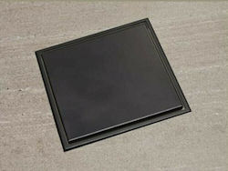 Tema Dolu Stainless Steel Rack Floor with Diameter 100mm Black