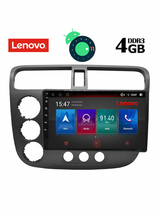 Lenovo SSX 9187_GPS Ηχοσύστημα Αυτοκινήτου για Honda Civic 2001-2006 (Bluetooth/USB/WiFi/GPS) με Οθόνη Αφής 9"