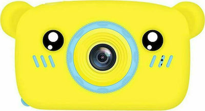 Andowl QK6 Bear Compact Camera 10MP with 2" Display Yellow