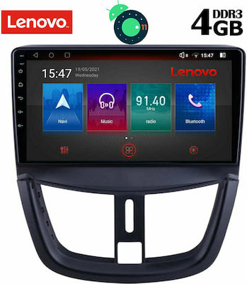 Lenovo Sistem Audio Auto pentru Peugeot 207 2007+ (Bluetooth/USB/AUX/WiFi/GPS/Partitură) cu Ecran Tactil 9" DIQ_SSX_9507