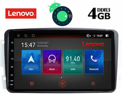 Lenovo Car-Audiosystem für Mercedes-Benz CLK-Klasse 2000-2004 (Bluetooth/USB/AUX/WiFi/GPS/Apple-Carplay) mit Touchscreen 9" DIQ_SSX_9401