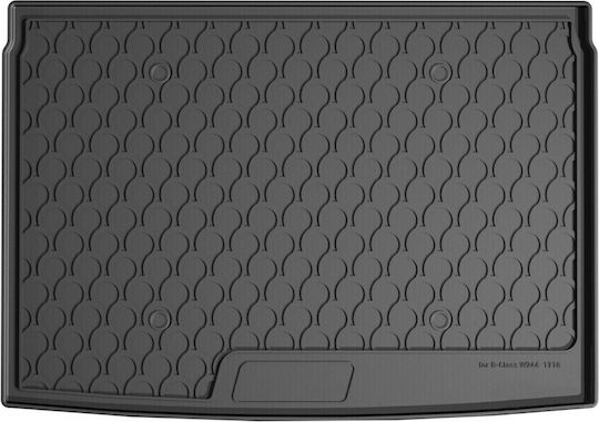 Lampa Trunk Mat Tray Type for Mercedes-Benz B Class 2011-2019 Black