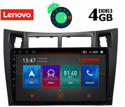 Lenovo Car Audio System for Toyota Yaris 2006-2011 (Bluetooth/USB/AUX/WiFi/GPS/Apple-Carplay/CD) with Touch Screen 9" DIQ_SSX_9736