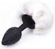 LateToBed Anal Plug Klein Black / White 7cm